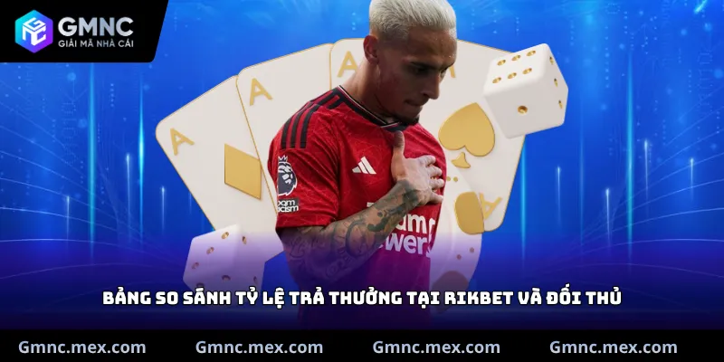 Bảng so sánh tỷ lệ trả thưởng tại Rikbet và đối thủ