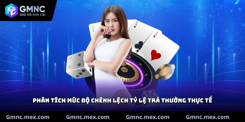 Phân tích mức độ chênh lệch tỷ lệ trả thưởng thực tế